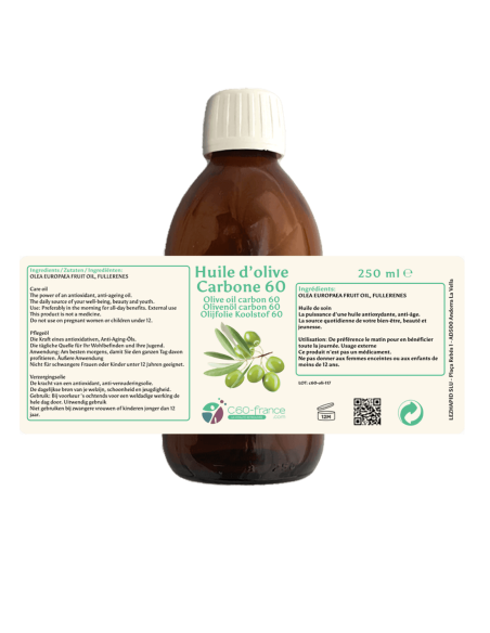 Olio d'oliva C60 - Salute e antiossidante combatte i radicali liberi