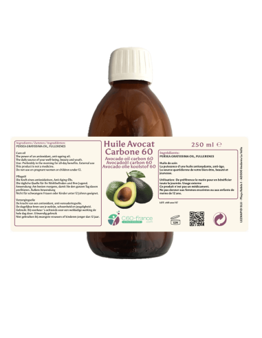 Biologisch C60 Avocado-elixir – natuurlijke regeneratie, cellulaire gezondheid en jeugdigheid.