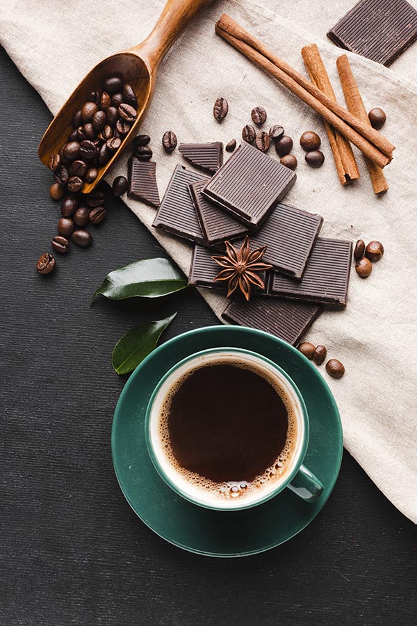Vissa drycker som kaffe, kakao och grönt te innehåller också antioxidanter